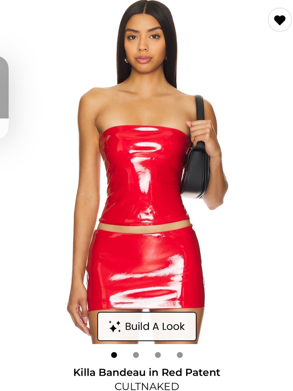 Cult naked Killa Bandeau in red patent